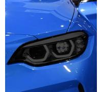 SamLng Vinilo Faros Para BMW M2 F87 Competition CS 2016-2024 2 piezas Película protectora para faros delanteros y traseros Adhesivo TPU negro transparente
