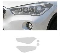 SamLng Vinilo Faros Para BMW X1 F48 2015 2016 2017 2018 Película protectora para faros delanteros de coche, adhesivo TPU transparente negro