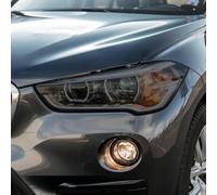 SamLng Vinilo Faros Para BMW X1 F48 2016-2021 2 piezas Película protectora para faros delanteros de coche Adhesivo TPU negro transparente
