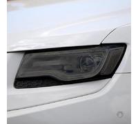 SamLng Vinilo Faros Para Jeep Grand Para Cherokee Para Wrangler Para Compass Lámina protectora ahumada negra para faros delanteros de coche, pegatina TPU para faro delantero, compatible