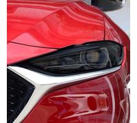 SamLng Vinilo Faros Para Mazda CX-4 2020-2022 2 piezas Película protectora para faros delanteros de coche Adhesivo TPU negro transparente