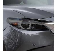 SamLng Vinilo Faros Para Mazda CX9 2016-2023 2 piezas Película protectora para faros delanteros de coche Adhesivo TPU negro transparente