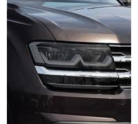 SamLng Vinilo Faros Para VW Para Atlas Teramont 2017-2019 Película protectora para faros delanteros, resistente a arañazos, transparente, negra, TPU