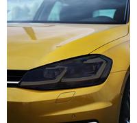 SamLng Vinilo Faros Para VW Para Golf 7 MK7 2012-2019 Película protectora para faros delanteros, resistente a los arañazos, transparente, negra, TPU