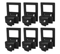 Samlonge 6 Piezas Soporte para Colchones de Cama, Sujetadores de Colchón Antideslizantes, Estabilizador de Colchón Ajustable, Soporte Antideslizante Colchon para Marcos de Cama de Metal, Negro