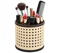 Samlonge Organizador de Maquillaje, Makeup Organizer Giratorio de 360°, Organizadores Brochas Cosméticos, Almacenamiento de Cosméticos Multifuncional, Cosmeticos de Maquillaje Almacenaje Caja