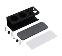 Samlonge Soporte Cepillo de Dientes Eléctrico de Aleación Aeronáutica, portacepillos de Dientes Pared, Autoadhesivo sin Taladrar, Soporte para cepillos electricos 6 Huecos (2+4) Diseño Moderno(Negro)