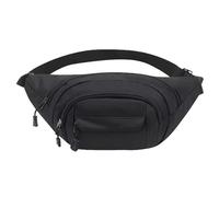 Samloong Riñoneras cruzadas para mujeres y hombres, bolsa de cinturón impermeable con 4 bolsillos, riñonera de moda con correa ajustable para correr, yoga, senderismo, entrenamiento, Negro -, Versátil