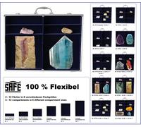 Sammelvitrinen ALU Maxi Flex Estantería 6 compartimentos Azul 235x133x64mm Safe
