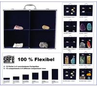 Sammelvitrinen ALU Maxi Flex Estantería 6 compartimentos Azul 235x133x64mm Safe