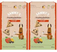 Sammy's Fruit Cortes | Afrutados, Aperitivos horneados para Perros, con Manzanas y saúco, 1 x 800 g (Paquete de 2)
