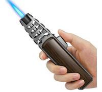 SAMNIU FireSaber - Encendedor solar de butano para cocina, con bloqueo de seguridad, recargable y se adapta a todos los tanques de gas, llama ajustable para postres, pudín de caramelo, parrilla