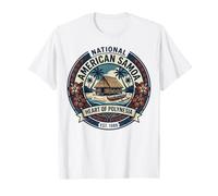 Samoa Americana Corazón Nacional de Polinesia Beach Hut Badge Camiseta
