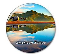 Samoa Americana Imán de Nevera, imánes Decorativo, abridor de Botellas, Ciudad turística, Viaje, colección de Recuerdos, Regalo, Pegatina Fuerte para Nevera