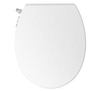 SAMODRA Asiento para inodoro Forma O Bidet Taza de baño Asiento para taza de baño Lunette Bidet para inodoros WC Con freno de caída Lavado de caderas, lavado femenino y auto-limpieza (Forma O - Botón)