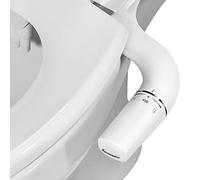 SAMODRA Bidet para WC La Izquierda - Bidet para Inodoro Bidet No Eléctrico - Doble Boquilla - Fácil de instalar y usar