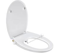 SAMODRA Bidet Tapa WC Forma D Universal Tapa Inodoro Universal Bidet para WC Asientos para inodoro Asientos para WC Bidet Toilet Seat Tapa de Inodoro Asiento de Inodoro (Forma O)