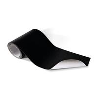 SAMOS® Cuero Adhesivo para Tapizar Negro 10 x 160 cm Parches Autoadhesivos Polipiel Adhesiva Tela Adhesiva Piel Sintetica Repara - Renueva Muebles Sofas Asientos Coche Moto Sillas Bolsos etc.