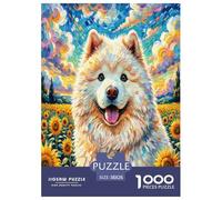 Samoyedes1000 Piece Jigsaw Puzzles for Adults and Kids EduGatoional Games girasolFun and Challenging Home Decors Great Gift Idea38x26cm/1000pcs