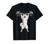 Samoyedo Dog Enthusiast Arctic Breed Design Snow Dogs Fur Camiseta gráfica económica, Hombre, Negro, XL