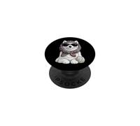 Samoyedo Dog Granny - Hilo de Ganchillo Cuadrado para Amantes del Ganchillo PopSockets PopGrip Adhesivo