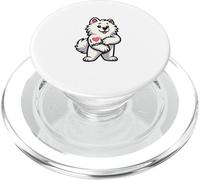 Samoyedo I Love Mom Funny Dog Tattoo PopSockets PopGrip para MagSafe