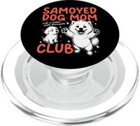Samoyedo Mamá Club Perro Mamá Mamá Día de la Madre Lindo PopSockets PopGrip para MagSafe