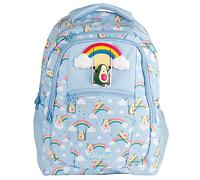 SAMPACK-MP, Mochila Escolar, Mochila Infantil con Bolsillo Exterior, Material Poliéster, Bolsillos Laterales de Rejilla, Asas Acolchadas, Uso Escolar, Diseño Arcoiris, Medidas: 43x35x21 cm