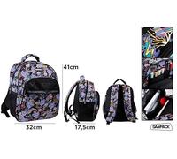 SAMPACK-MP, Mochila Infantil, Mochila Escolar para Niños, con Bolsillos Laterales y Frontales, Correa de Pecho, Respaldo Ergonómico, Ideal para Vuelta al Cole, con Diseños Divertidos