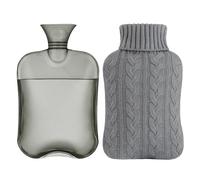 samply Botella de agua caliente, tampo de agua caliente suave con tapa, capacidad de 1.8 L, bolsa de almacenamiento incluida, artículos cálidos de mofumofu, artículos para dormir frío, protección