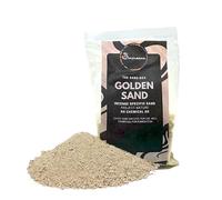 Samsara Arena de sílice dorada para inciensos, resistente al calor de los carbones, arena natural granulada para portaincienso 0,1-0,4 mm (150 g)