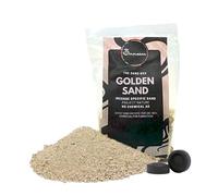 Samsara Arena de sílice dorada para inciensos, resistente al calor de los carbones, arena natural granulada para portaincienso 0,1-0,4 mm (50 g)