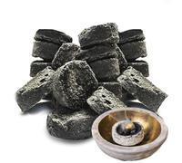 Samsara Carbones para incienso artesanales | Sin carbón, sin aditivos químicos y volátiles | Solo hierbas secas y madera para una fragancia natural y relajante - 100% naturales (24 unidades)