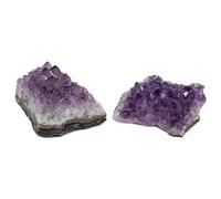 SAMSARI Racimo druso de amatista natural de 0.75 a 1.3 libras, geodas de cristal crudo para meditación, reiki y decoración del hogar, piedras curativas espirituales, seleccionadas a mano de Uruguay