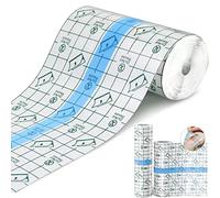 SAMSAYOKI 2 Rollo vendaje transparente impermeable, vendaje para tatuajes anti-alérgica, cinta adhesiva transparente heridas para deportes natación ducha (15cmx5m + 10cmx5m)