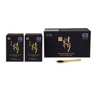 Samsidae Extracto de Ginseng Negro Coreano 2 x 50 g - Panax Ginseng | Saponinas 80 mg/g, rico en ginsenósidos Rg3, Rg5, Rk1, raíces de 4 a 6 años, 3 meses de consumo, cucharilla incluida