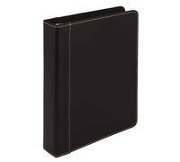 Samsill Carpeta pequeña de 3 anillos de 1 pulgada, carpeta de planificador junior, tamaño 7.5 x 9.1 pulgadas, se adapta a protectores de papel y hojas de 8.5 x 5.5 pulgadas, cuaderno de tapa dura y