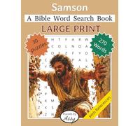 Samson: A Large Print Bible Word Search Book: A Large Print Bible Word Search Book with 30 puzzles and solutions | 8.5 x 11 | Solutions included: ... Bible Word Search Books - Puzzles By Abby)
