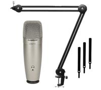 Samson C01U Pro - Micrófono condensador USB con brazo articulado Keepdrum