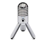 Samson Meteor Mic, Micrófono para ordenador (USB, 20 Hz - 20 kHz, 25 mm), plateado (Chrome)