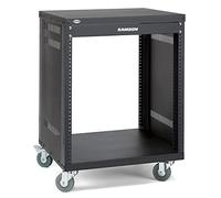 Samson SRK12 - Caja bastidor para equipos de música (19"/48,26 cm, 12 unidades de altura, con ruedas)