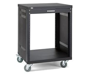 Samson SRK12 - Caja bastidor para equipos de música (19"/48,26 cm, 12 unidades de altura, con ruedas)