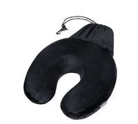 SAMSONITE Global Travel Accessories - Memory Foam Pillow + Pouch Almohada de Viaje, 29 cm, 1 Liters, Negro (Black)