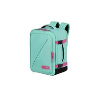 Samsonite American Tourister Take2Cabin - Mochila de cabina 40x30x20 cm - Equipaje de mano con compartimento portátil 15.6" - 26.5 L, 0.60 kg - Menta Gelatina/Fucsia Eléctrico