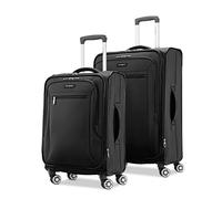 Samsonite Ascella X Softside - Equipaje expandible con Ruedas giratorias, Black, 2PC (SP20/25), Ascella X Softside - Equipaje expandible con Spinners