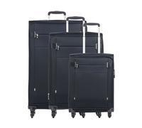 Samsonite Citybeat 4 ruedas Juego de maletas 3 piezas con pliegue de expansión azul