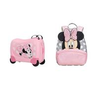 Samsonite Disney Ultimate - Maleta infantil, 46,5 cm, 20,5 L y Mochila infantil S, 51 cm, 28 L - Set completo Minnie Glitter