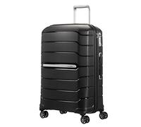 Samsonite Flux - Spinner M, Maleta expandible, 68 cm, 75/85 L, Negro (Black)