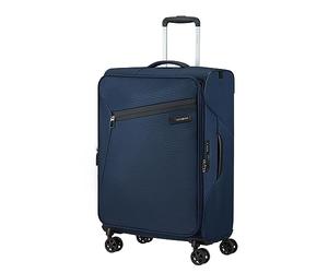 Samsonite Litebeam - Spinner M, maleta expandible, 66 cm, 67/73 L, azul (Midnight Blue)