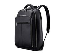 Samsonite Mochila clásica de cuero, Black, Talla única, Mochila clásica de cuero